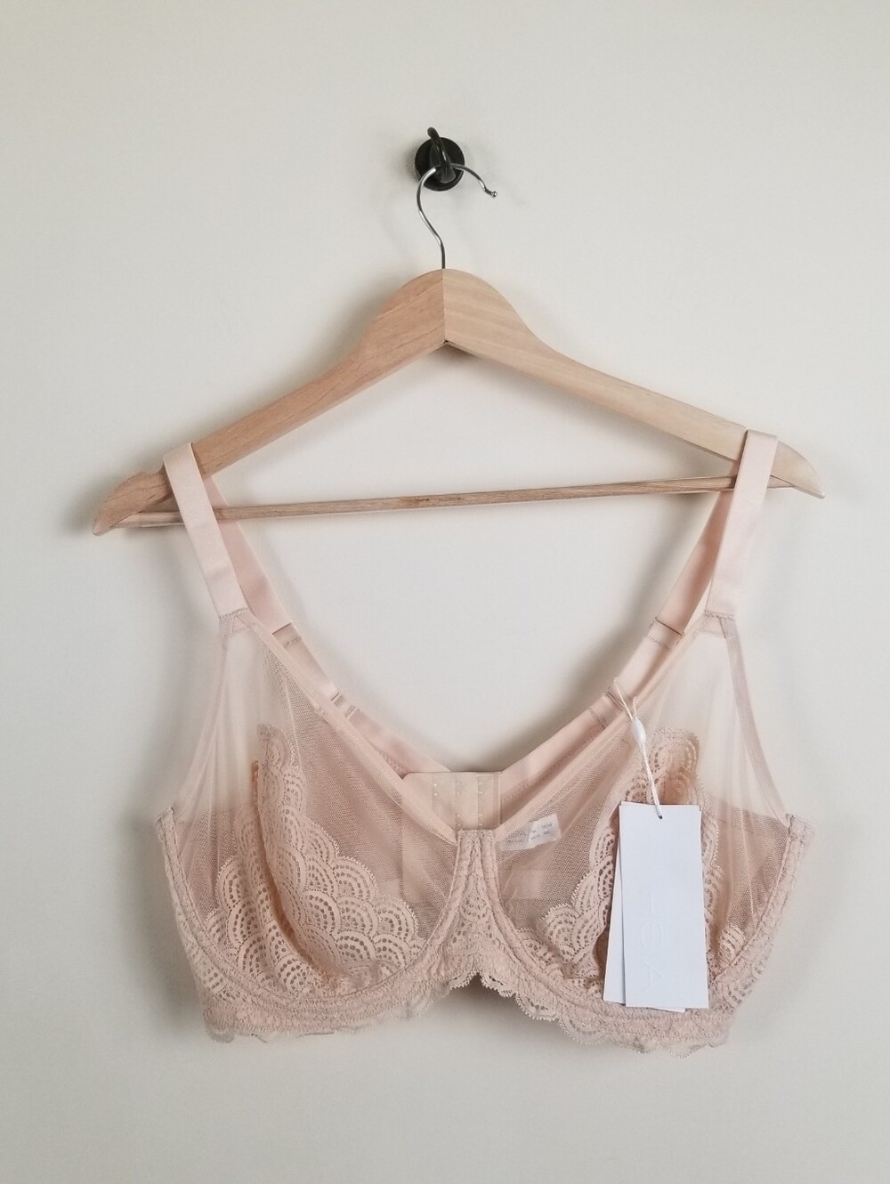 Hsia Mesh Lace Underwire Bra 38DD NWT